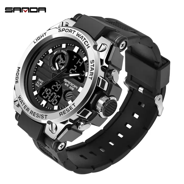 SANDA montre de Sport militaire montres pour hommes armée étanche
