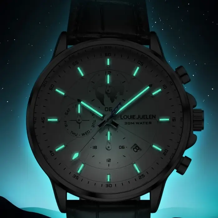 Montre automatique à remontage automatique pour homme, en acier inoxydable, nouvelle, avec affichage du mois et de la date, luminescente, étanche, tourbillon