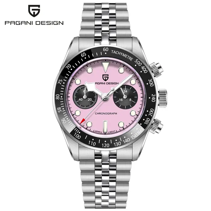 PAGANI DESIGN 2026 montre à Quartz pour hommes de luxe Style élégant chronographe en acier inoxydable verre saphir miroir conception étanche