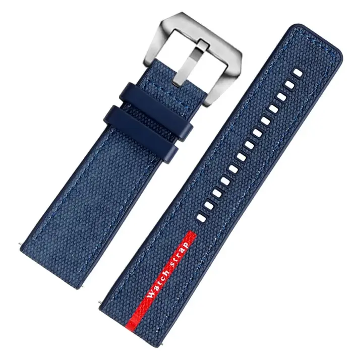 Bracelet de montre en Nylon et caoutchouc