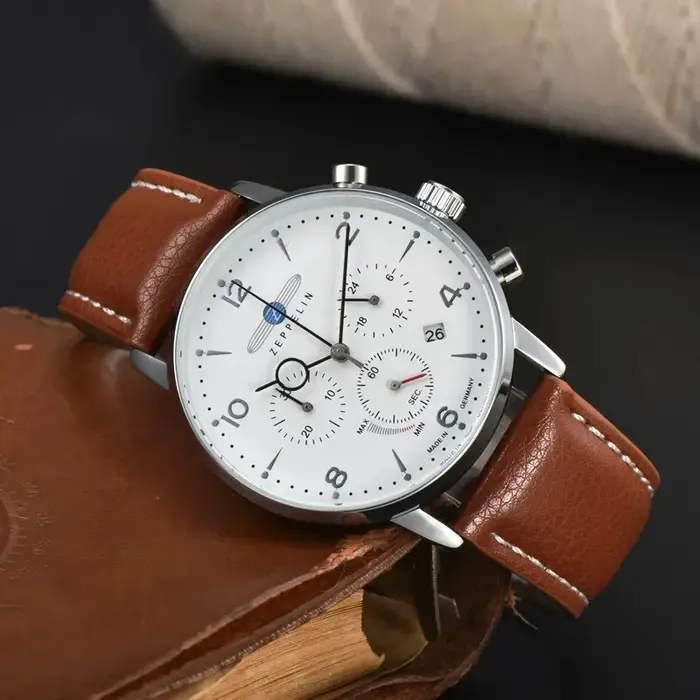 Montre à quartz classique de luxe pour homme de la série ZEPPELIN Hindenburg