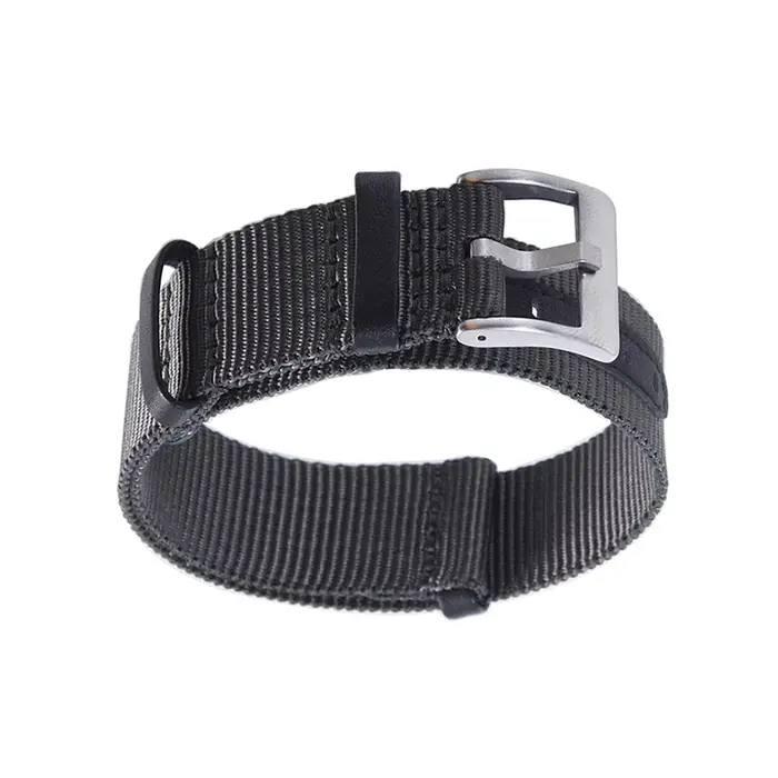 Vert noir gris 18mm20mm 22mm Nylon + bracelet en cuir véritable montre de terrain kaki H 69439931 441