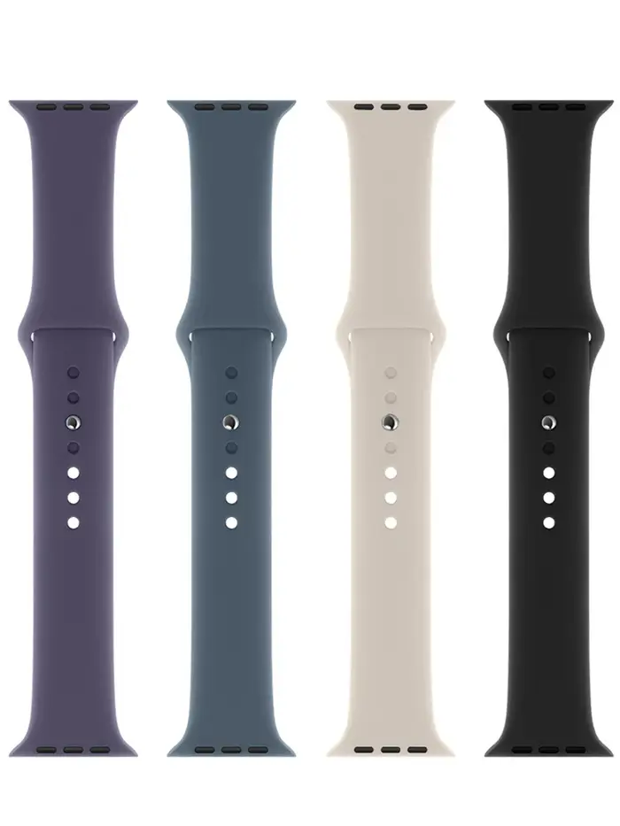Bracelet en Silicone pour Bracelets de montre Apple 46mm 44mm 45mm 49mm 41mm 40mm 42mm
