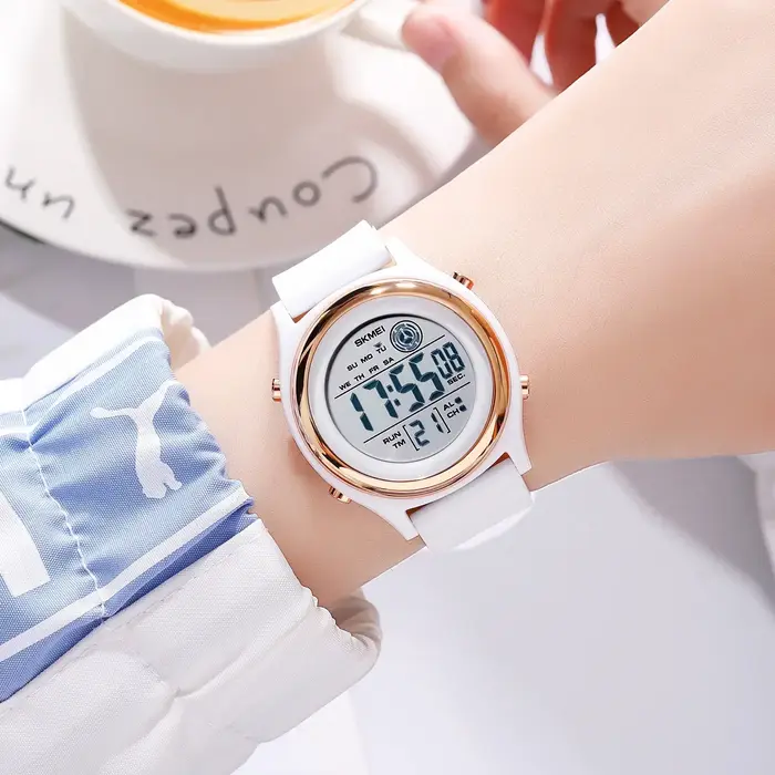 SKMEI 2094 femmes chronomètre dame montre-bracelet 50 M étanche antichoc reloj mujer rétro-éclairage affichage compte à rebours montres numériques