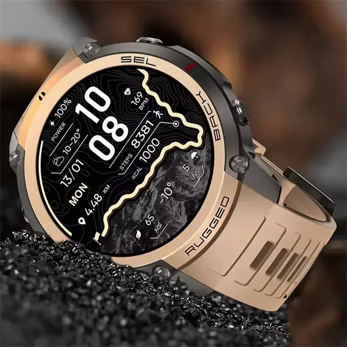 Montre connectée AMOLED avec GPS 6 satellites mondial