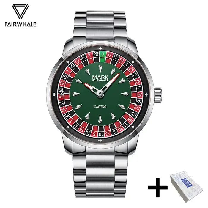 Mark Fairwhale montre originale pour hommes de luxe en acier inoxydable horloge mode décontracté amu
