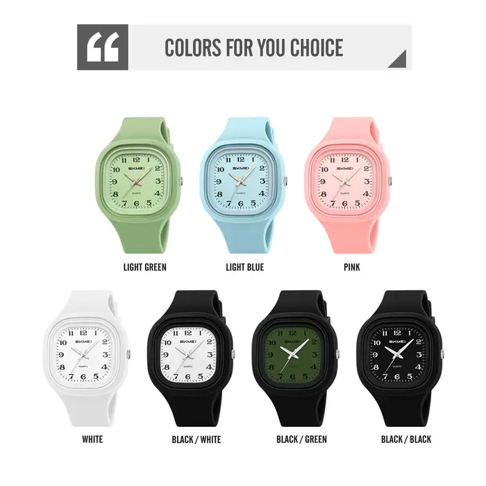 SKMEI jeunesse Cool sport montre à Quartz pour hommes femmes étudiants décontracté