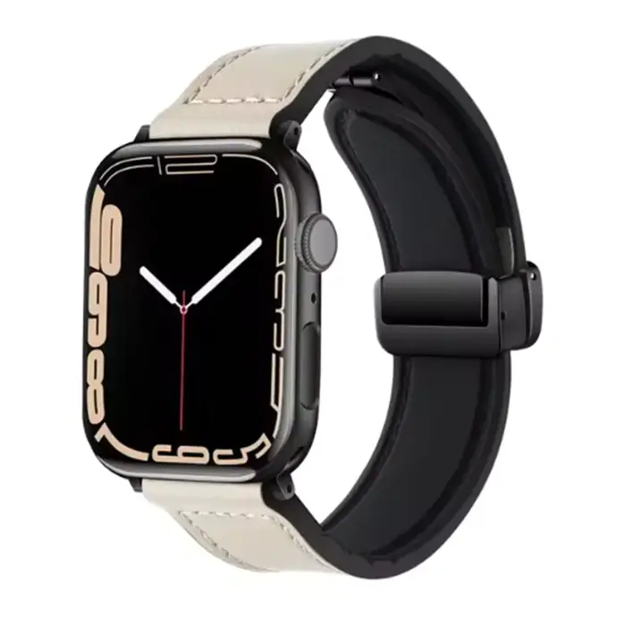 Bracelets de montre en cuir pour Apple Watch Starp 44mm 42 46 49mm 45 41 38mm Bracelet iWatch série 9 8 3 SE 6 7 10