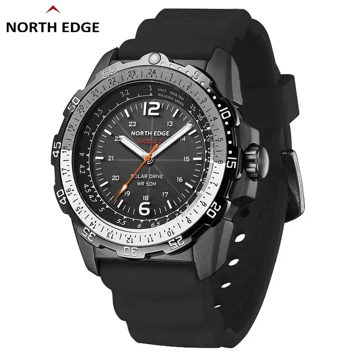 NORTH EDGE EVOQUE 2 Montre numérique à énergie solaire pour hommes