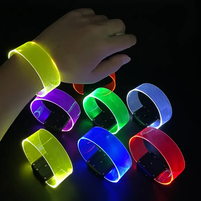Bracelet à piles LED électroluminescentes