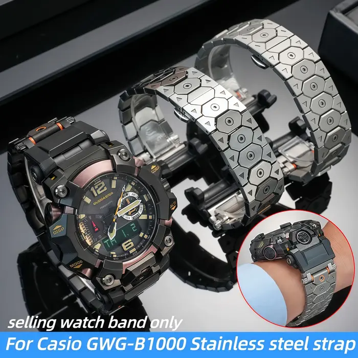 B1000 bracelet de montre en métal pour Casio G-SHOCK GWG-B1000 modifié hommes