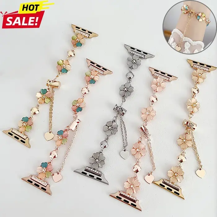 Bracelet fleuri pour Apple Watch