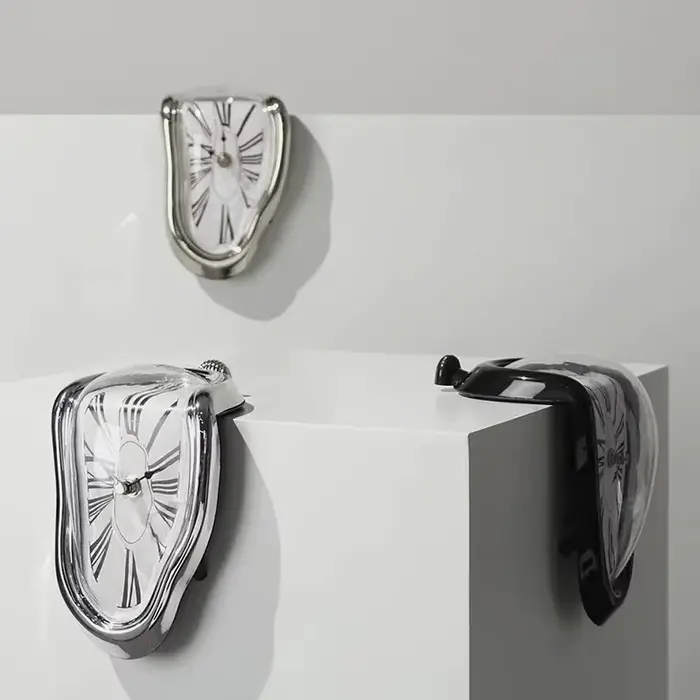 Horloge murale silencieuse à effet de fusion