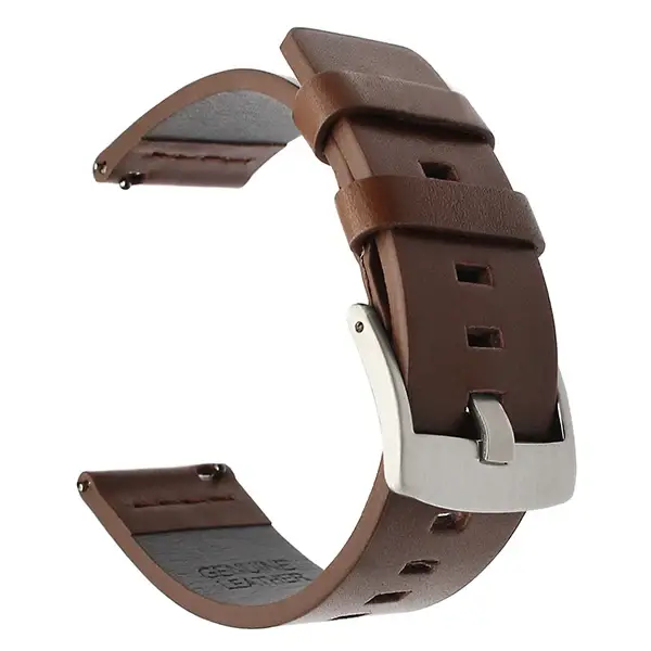 Bracelet en cuir d'origine 24mm pour montre intelligente Suunto 9 7