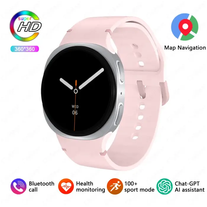 2025 montre GPS piste montres intelligentes pour hommes femmes Sport fréquence cardiaque Bluetooth appel NFC IP68 étanche boussole Smartwatch 8 Mini