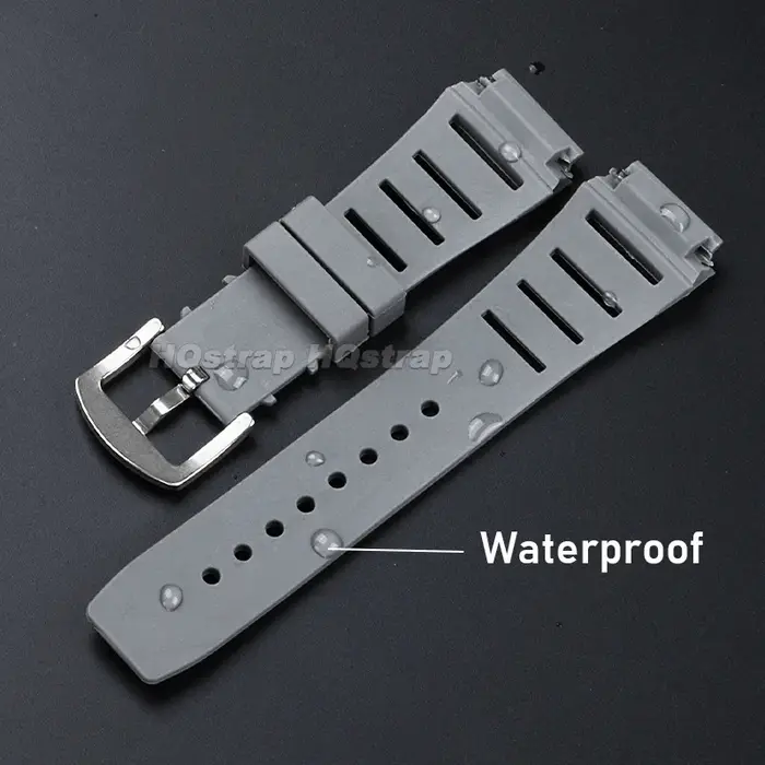 Bracelet de montre en caoutchouc 21*17mm pour Richard Mille, bracelet durable, étanche, confortable, résistant à la transpiration, bracelet de remplacement pour homme et femme