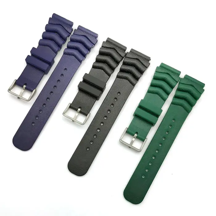 Bracelet de montre en résine de plongée pour Seiko