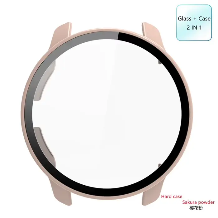 Étui de Protection d'écran en verre à coque rigide pour montre intelligente Garmin Venu 2/3