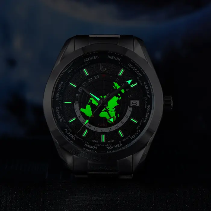 2026 PAGANI DESIGN heure mondiale GMT Zone carte montres pour hommes montre automatique