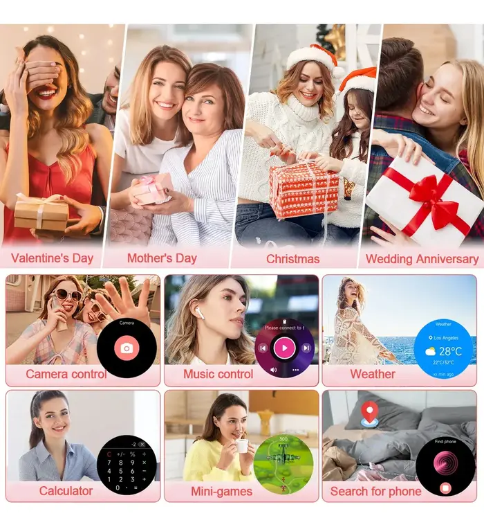 Nouvelle Montre Connectée GPS Femme 2026 – Écran AMOLED Ultra-fin 8
