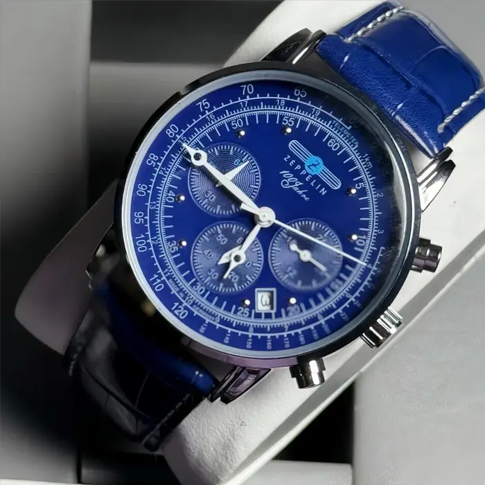 Nouvelle montre Zeppelin pour homme, tendance, trois aiguilles, chronographe multifonctionnel, montr