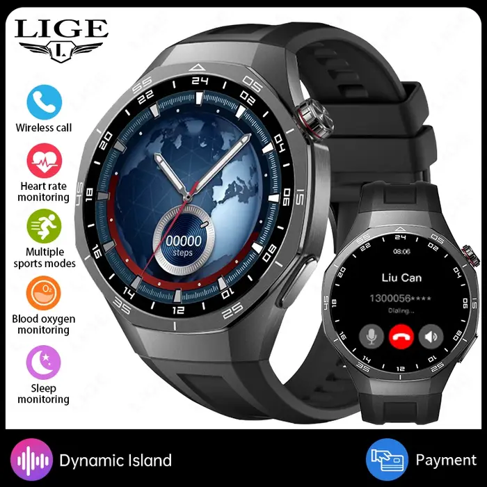 Nouvelle montre connectée ECG pour hommes, surveillance de la santé, moniteur de fréquence cardiaque