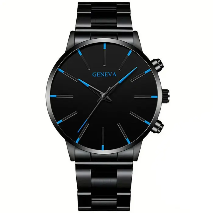 Montre pour hommes à la mode et décontractée, montre-bracelet à quartz simple de style business, cad