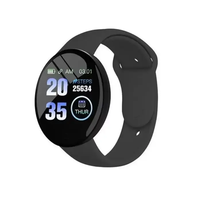 D18 montre intelligente écran couleur circulaire plusieurs Modes de sport appel informations rappel 