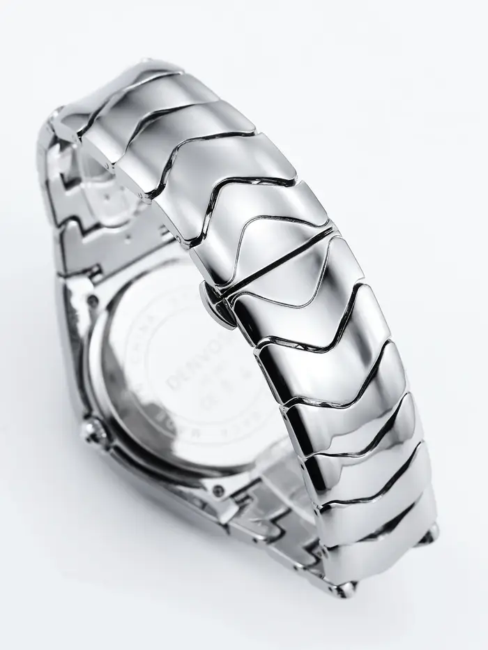 Nouvelle Arrivée 2026 Montre Homme Denvosi Luxe Chronographe Sport Bracelet Acier Ondulé Unique Montre-Bracelet à Quartz pour Hommes
