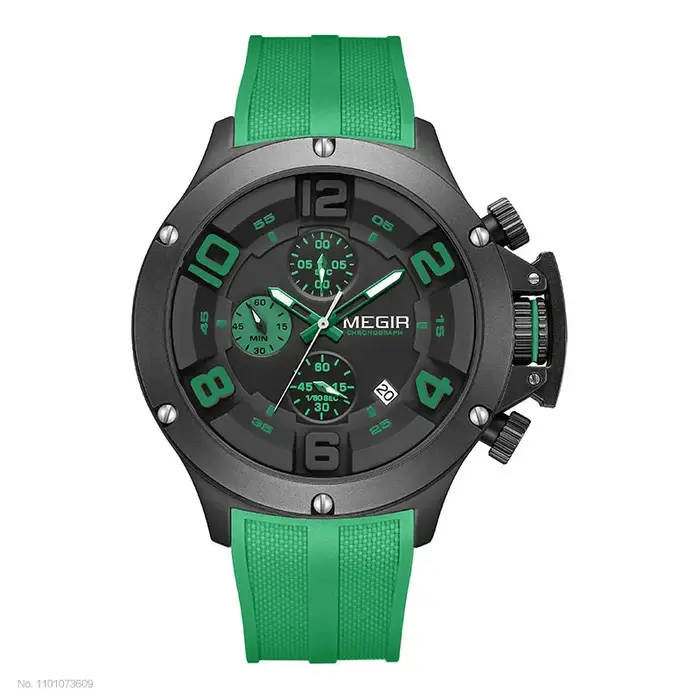 Montre de sport à quartz à grand cadran pour homme