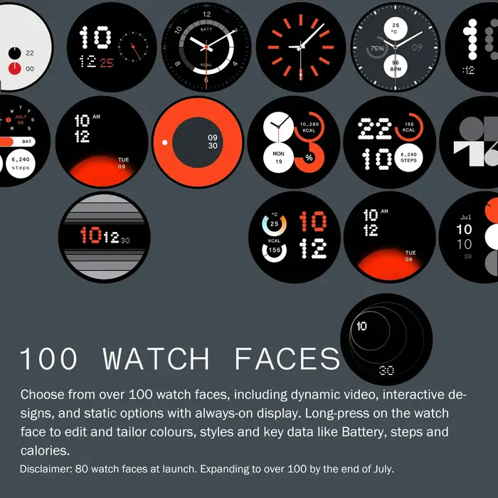 Version Globale CMF by Nothing Watch Pro 2 Écran AMOLED 1,32 pouces Appels Bluetooth avec Réduction 