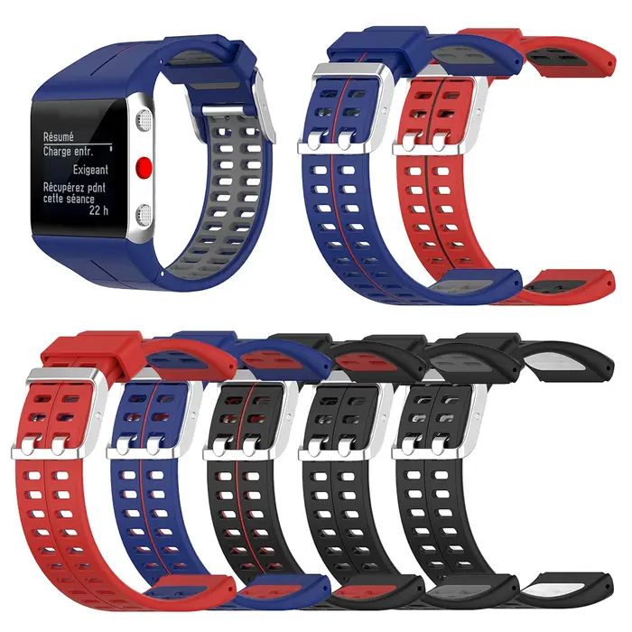 Bracelet de rechange en silicone pour montre connectée GPS Polar V800