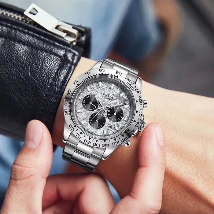 Montre mécanique pour hommes de la série luxe