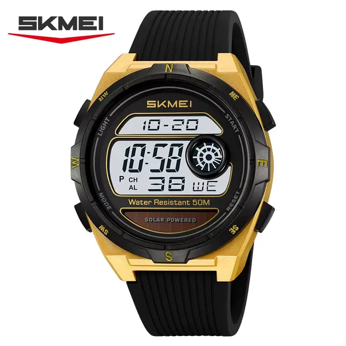 Montre numérique électronique solaire SKMEI 2436, étanche, multifonctionnelle, pour hommes, montre d
