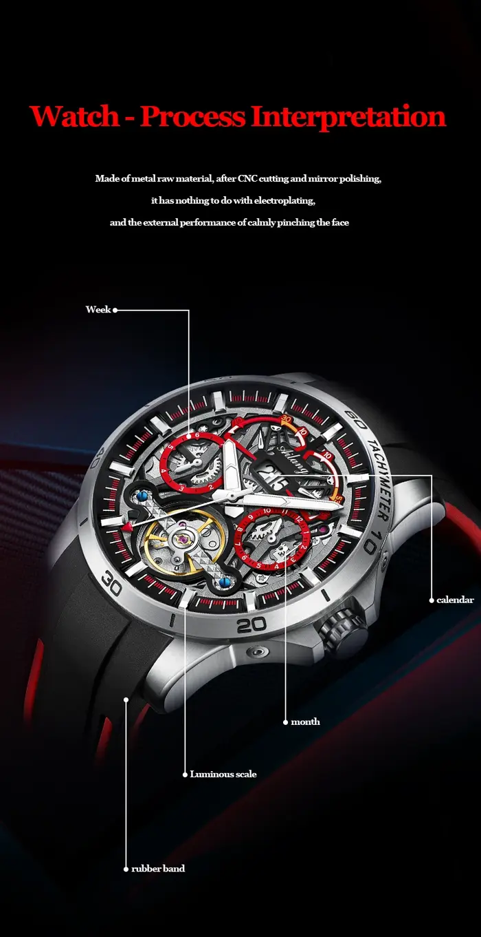 AILANG – montre à Tourbillon pour hommes