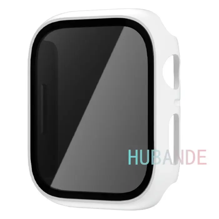 Verre + coque pour Apple Watch, protection d'écran, 46mm 44mm 40mm 41mm 45mm 49mm 42mm, iWatch série