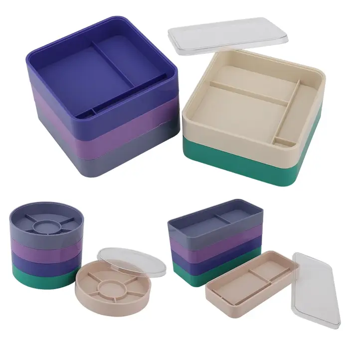Boîte de rangement de pièces de montre, boîte de pièces de montre à 5 couches, boîte de rangement de pièces de montre, outils de montre pour pièces de quincaillerie de mouvement de composants à vis