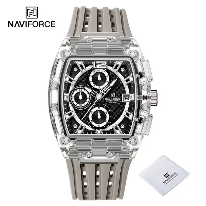 Nouveau NAVIFORCE hommes montres multifonctions à Quartz mode sport chronographe 5ATM étanche bracel