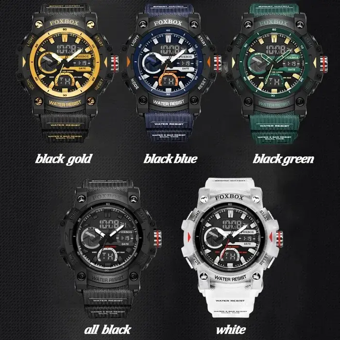 LIGE mode montres numériques pour hommes haut de gamme de luxe militaire Montre étanche