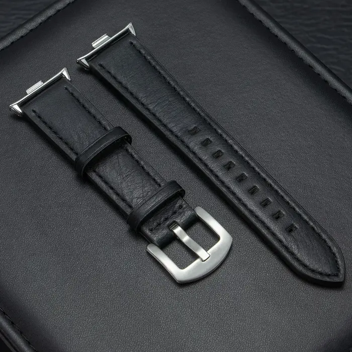 Pour Xiaomi Redmi montre 4 Smartwatch Bracelet en cuir Interface métallique remplacement Correa redmiwatch 4