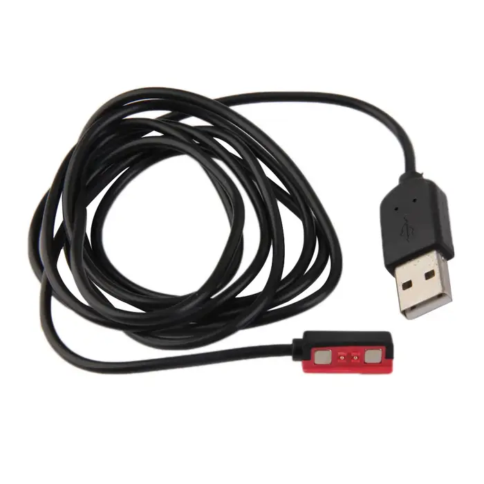 Adaptateur de chargeur de câble de chargement USB pour montre intelligente Pebble Steel noir