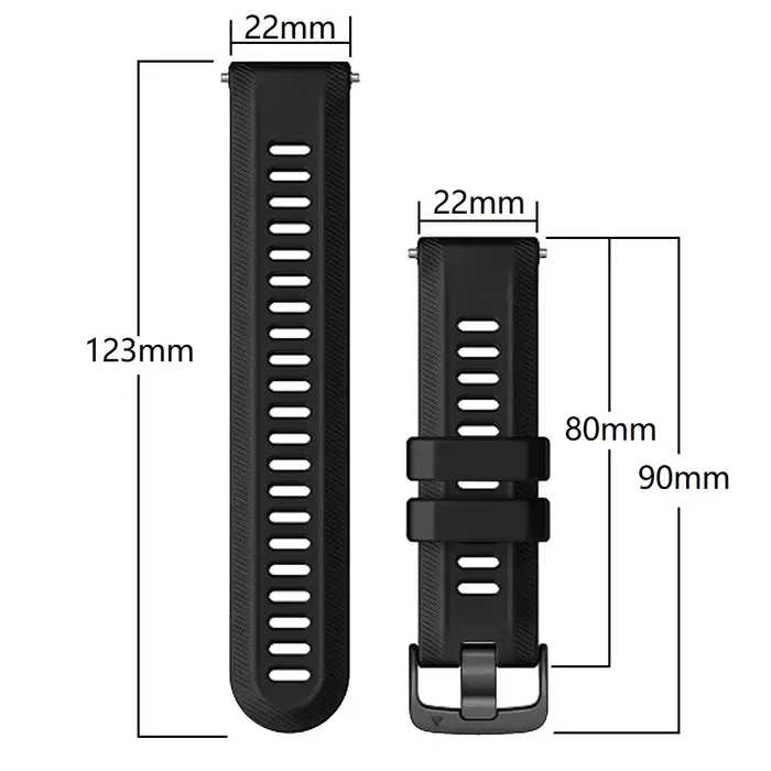 Bracelet de sport en Silicone pour Garmin Forerunner 965 955 Solar 970 945 935 745