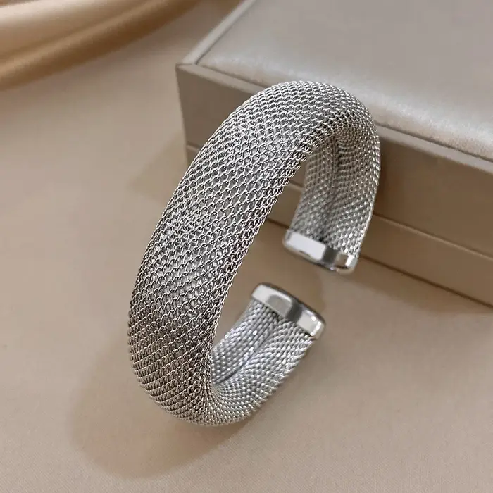 Greatera – Bracelet ouvert en acier inoxydable