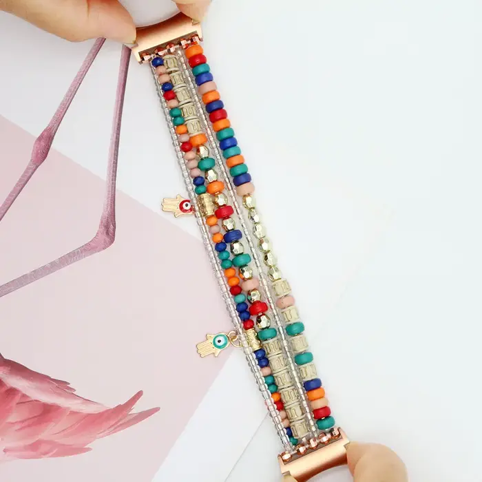 Bracelet Boho pour montre Galaxy 6 bandes/5 Pro