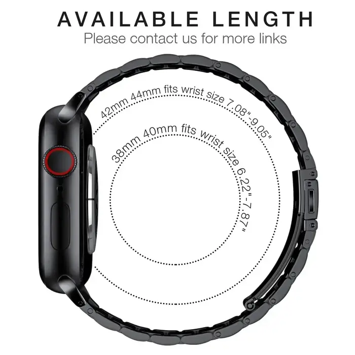 Bracelet en acier Starlight pour Apple Watch Series Ultra2 10 9 8 7 SE 6 5 4 3 46mm 49mm
