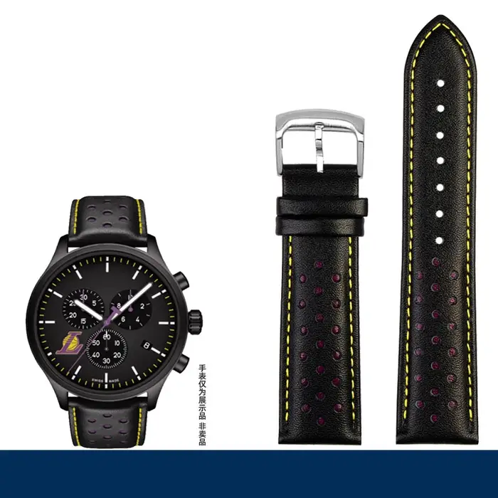 Bracelet en cuir véritable pour Tissot Speed Series, bracelet pour Tag Heuer, marque NBA, couche sup