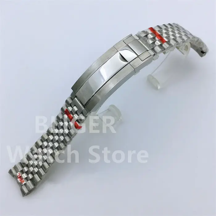 BLIGER 20mm 904L acier jubilé or moyen deux tons montre-Bracelet Bracelet solide vis liens extrémité