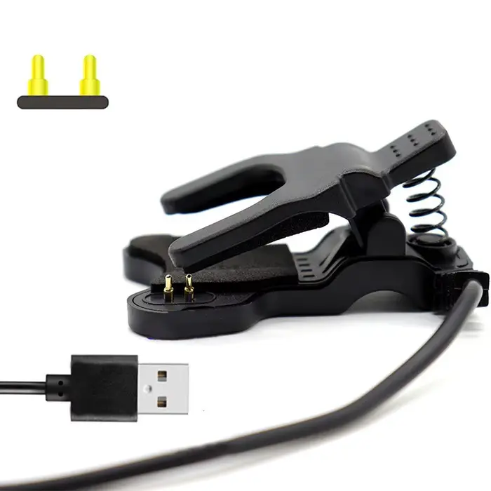 Câble de charge USB 5V universel pour montre connectée avec clip 2 broches/5 broches pour accessoire de chargeur