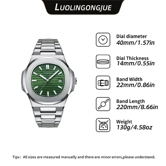 Montre mécanique haut de gamme pour homme de la série Nautilus