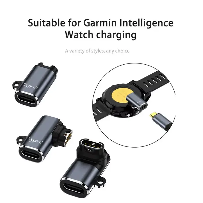 Pour Garmin Fenix 8 7 7S 7X 6S 6 Forerunner 955 965 Quatix USB-C chargeur Smartwatch